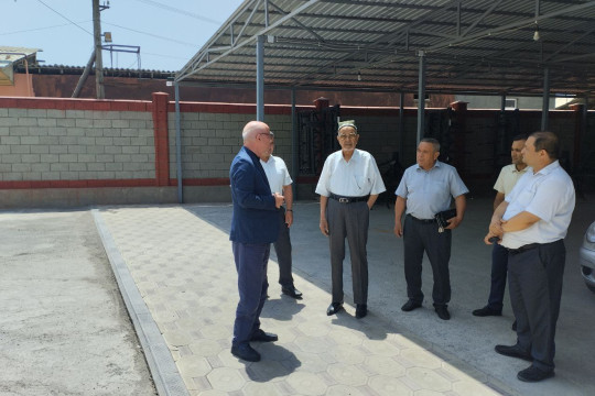NamECI Rector Sharifjon Ergashev visited the educational laboratory building of the Department of Technological Machines