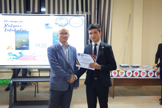 A solemn event dedicated to the International Student's Day was held at the Namangan Engineering-Construction Institute